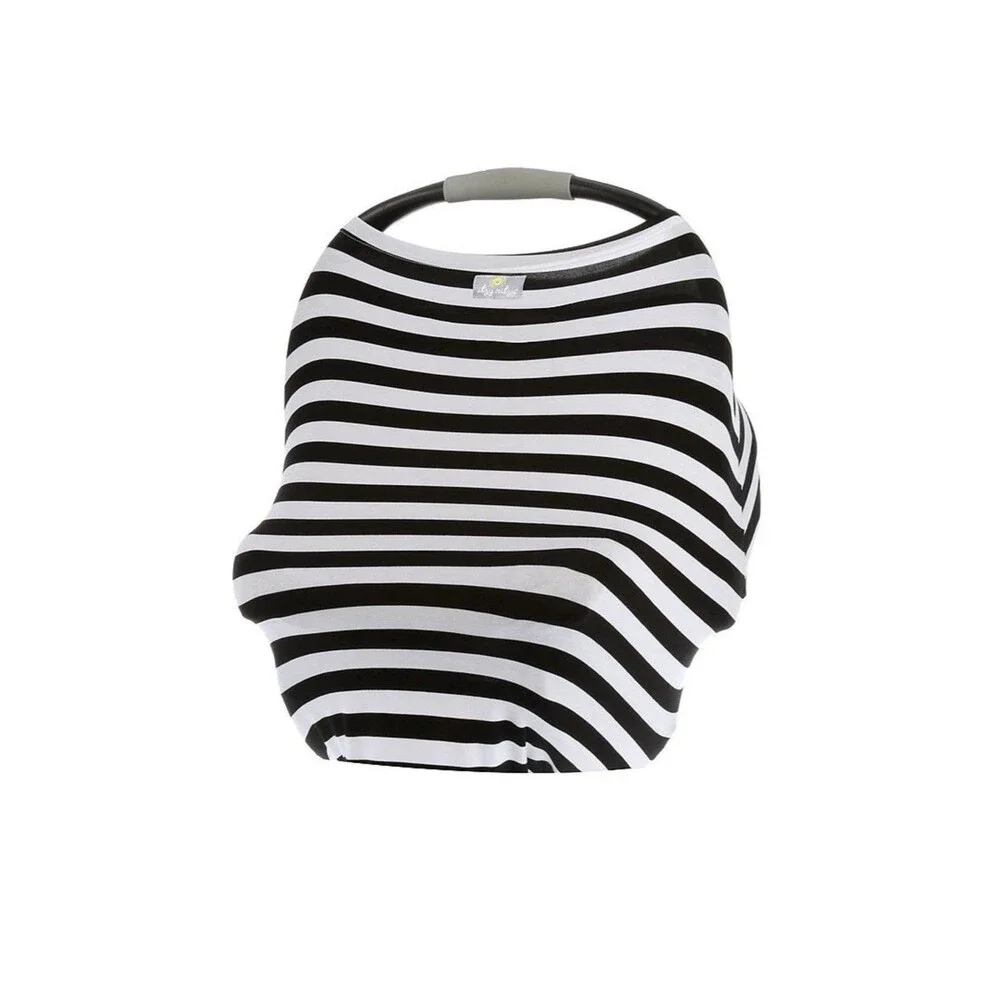 Itzy Ritzy Mom Boss 4-in-1 Nursing & Car Seat Cover Black/White
